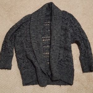 Grey cable knit sweater